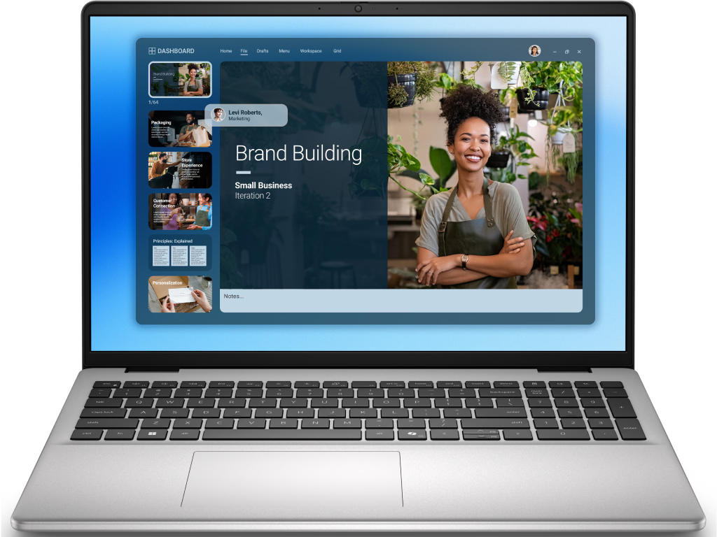 NB Dell 16.0" Dell 16 DC16251 Silver (Core 7 150U 16Gb 512Gb) 16.0" IPS FHD+ (1920x1200) Non-glare, Intel Core 7 150U (10x Core, 2x 5.4GHz, 8x 4.0GHz, 12Mb), 16Gb (2x 8Gb) DDR5-5200, 512Gb PCIE, Intel Graphics, HDMI, 802.11ax, 1x USB-C, 2x USB-A, HD Webcam, Fingerprint, Linux, 54Wh Battery, Illuminated Keyboard, 1.88kg, Platinum Silver