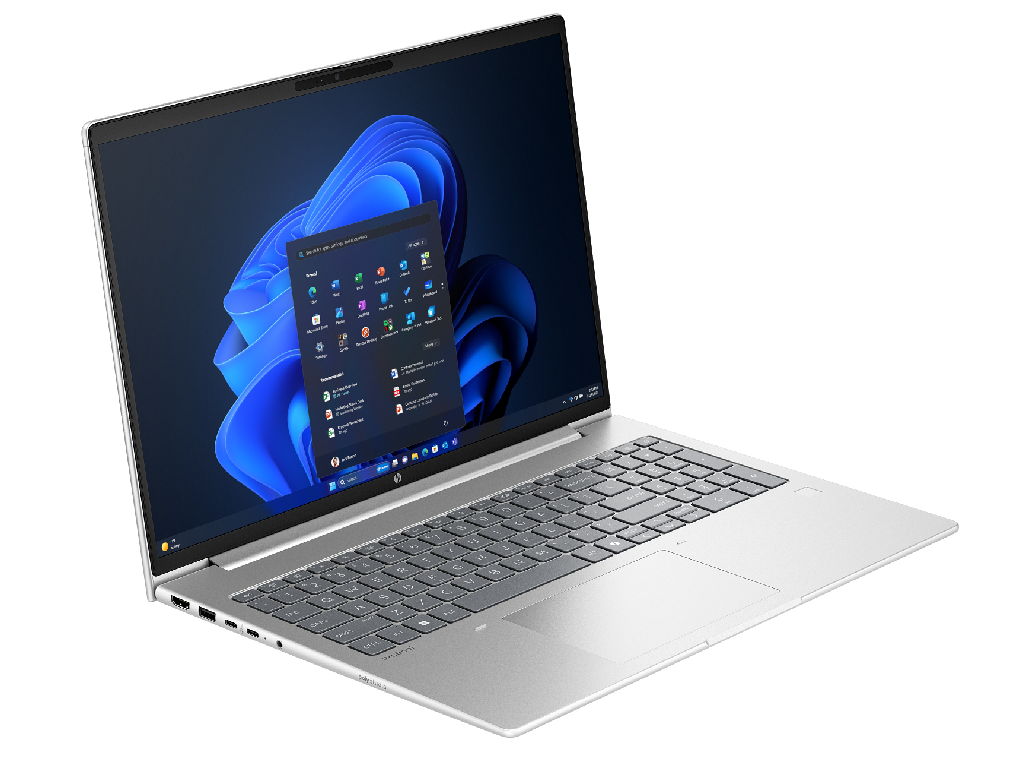 HP ProBook 4 G1iR - 16” WUXGA UWVA AG 300nits (Intel Co, Core Ultra 7 150U 1X24GB 2 Slots DDR5 5600 RAM 512GB Pcie Nvme Intel Iris Xe Graphics WIFI6E AX211AX 2X2BT53 Fpr 5MP Ir Cam Backlit Kb) - миниатюра 3
