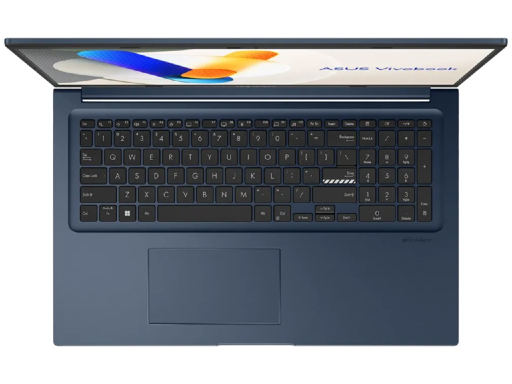 NB ASUS 17.3" Vivobook 17 X1704VA Blue (Core 5 120, 120U 16GB 512GB 173 Fhd 1920X1080 Nonglare Intel Core 5 120U 10X Core 2X 50GHz 8X 38GHz 12MB 16GB 8GB Onboard 8GB DDR54800 512GB Pci) - миниатюра 2