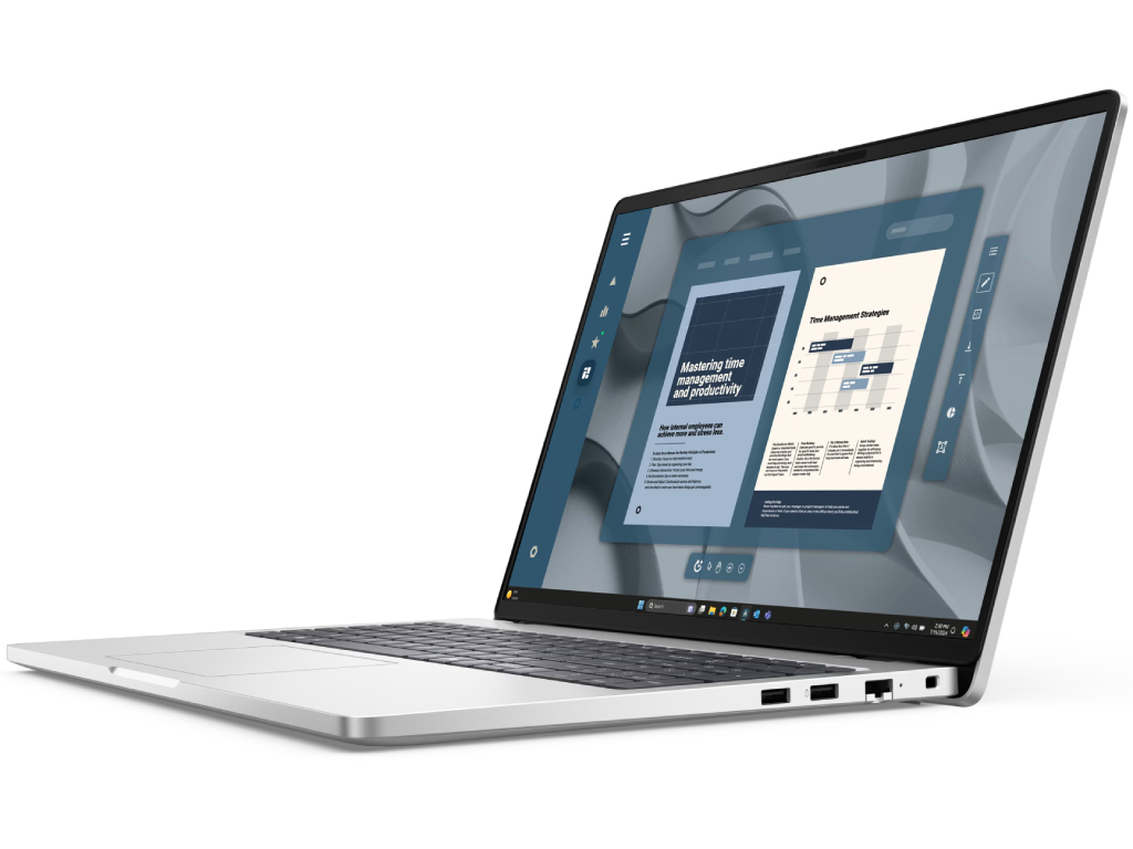 NB Dell 16.0" Dell Pro 16 PC16255 Silver (Ryzen AI 7 PRO 350 32Gb 512Gb Win 11) 16.0" IPS FHD+ (1920x1200) Touch Non-glare, AMD Ryzen AI 7 PRO 350 (8x Core, 2.0GHz - 5.0GHz, 16Mb), 32Gb (1x 32Gb) DDR5-5600, 512Gb PCIE, AMD Radeon Graphics, HDMI, Gbit Ethernet, 802.11ax, 2x USB4, 2x USB-A, IR FHD Webcam, Fingerprint, Windows 11 Pro, 55Wh Battery, Illuminated Keyboard, 1.94kg, Platinum Silver - миниатюра 3