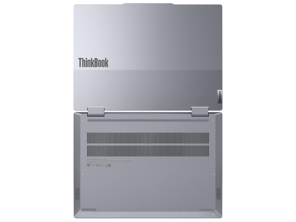 NB Lenovo 14.0" ThinkBook 14 2-in-1 G5 IAU Grey (Core Ultra 7 255U 16Gb 1Tb) 14.0" IPS FHD+ (1920x1200) Touch Glare, Intel Core Ultra 7 255U (12x Core, 2x 5.2GHz, 8x 4.2GHz, 2x 2.4GHz, 12Mb), 16Gb (1x 16Gb) DDR5-5600, 1Tb PCIE, Intel Graphics, HDMI, 802.11ax, 1x USB-C TB4, 1x USB-C, 2x USB-A, Card Reader, IR FHD Webcam, Fingerprint, No OS, 60Wh Battery, Illuminated Keyboard, 1.64kg, Luna Grey, Yoga Pen - миниатюра 7