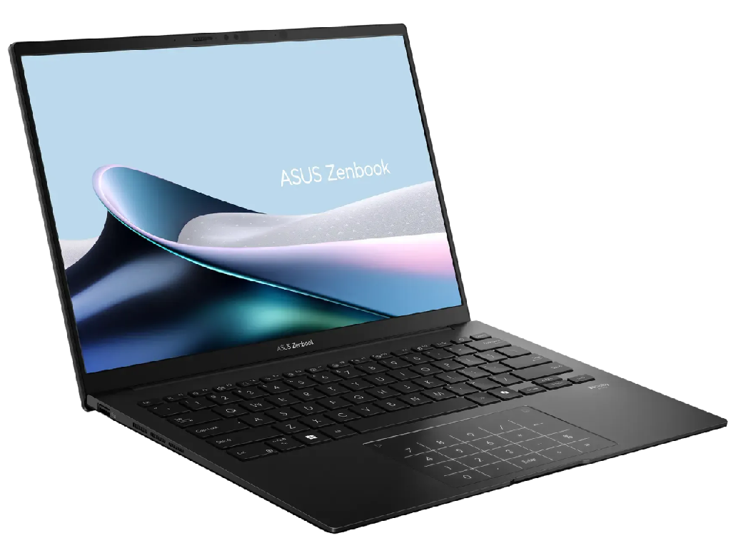 NB ASUS 14.0" Zenbook 14 OLED UM3406KA Black (Ryze, Ryzen Ai 5 340 16GB 512GB 140 Oled Fhd 1920X1200 Glare Amd Ryzen Ai 5 340 6X Core 20GHz 48GHz 16MB 16GB Onboard LPDDR5X 512GB Pcie Amd) - миниатюра 2