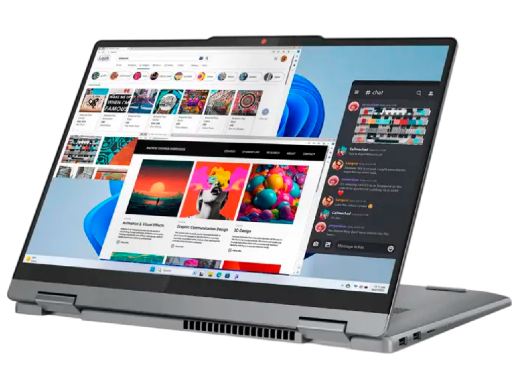NB Lenovo 14.0" IdeaPad 5 2-in-1 14IRH9 Grey (Core i5-13420H 16Gb 512Gb) 14.0" IPS FHD (1920x1200) Touch Glare, Intel Core i5-13420H (8x Core, 4x 4.6GHz, 4x 3.4GHz, 12Mb), 16Gb (Onboard) LPDDR5X-5200, 512Gb PCIE, Intel UHD Graphics, HDMI, 802.11ax, 2x USB-C, 2x USB-A, Card Reader, FHD Webcam, Fingerprint, No OS, 57Wh Battery, Illuminated Keyboard, 1.6kg, Luna Grey, Lenovo Digital Pen 2 - миниатюра 8