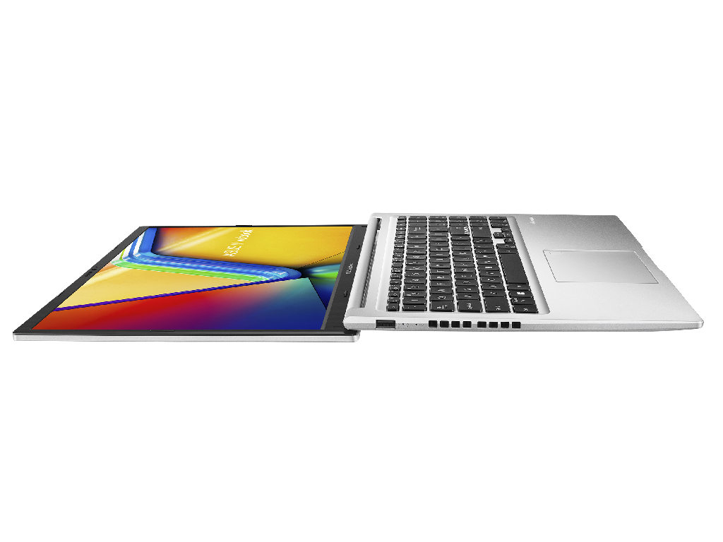 NB ASUS 15.6" Vivobook 15 X1502VA Silver (Core i5-13420H 16Gb 512Gb) 15.6" FHD (1920x1080) Non-glare, Intel Core i5-13420H (8x Core, 4x 4.6GHz, 4x 3.4GHz, 12Mb), 16Gb (Onboard) DDR4-3200, 512Gb PCIE, Intel UHD Graphics, HDMI, 802.11ax, 1x USB-C, 3x USB-A, HD Webcam, No OS, 42Wh Battery, Illuminated Keyboard, 1.7kg, Cool Silver - миниатюра 6