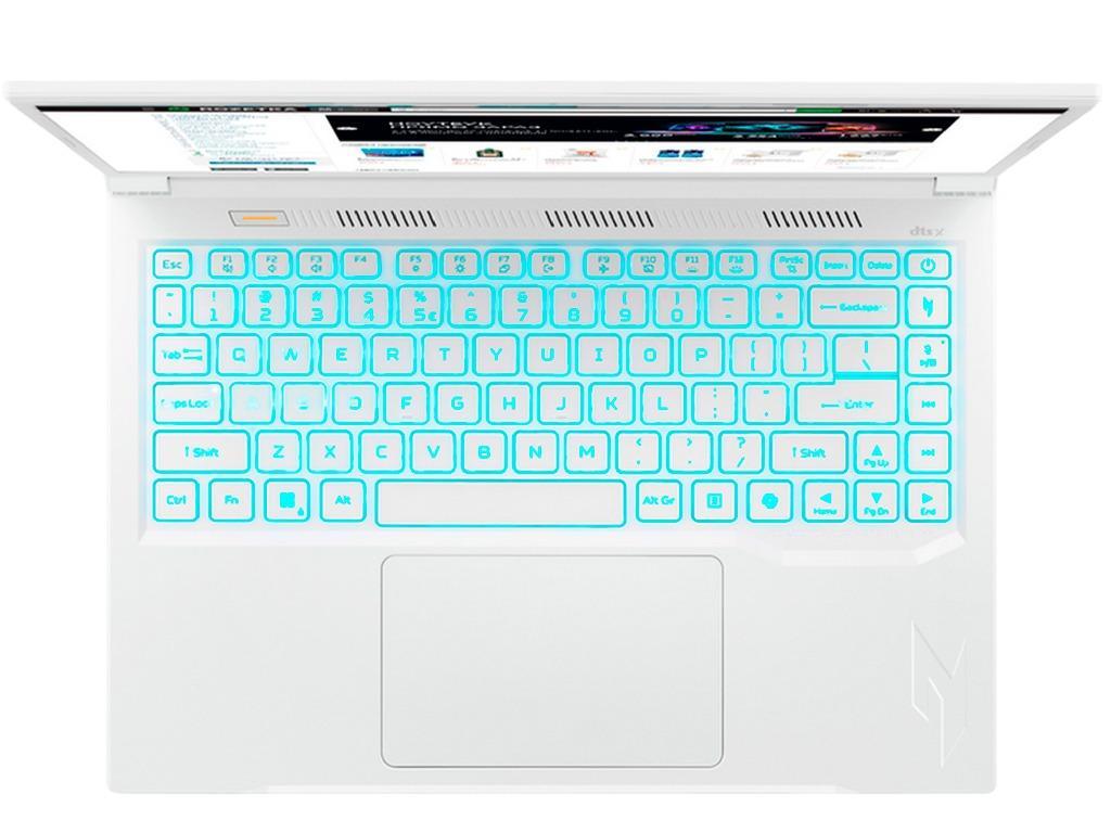NB Acer 14.5" Nitro V14 ANV14-61 White (Ryzen 7 8845HS 16Gb 1Tb) 14.5" WUXGA (1920x1200) 120Hz Non-glare, AMD Ryzen 7 8845HS (8x Core, 3.8GHz - 5.1GHz, 16Mb), 16Gb (2x 8Gb) DDR5, 1Tb PCIE, GeForce RTX 2050 4Gb, HDMI, 802.11ax, Bluetooth, 1x USB4, 2x USB-A, Card Reader, HD Webcam, Linux, 4-cell 57Wh Battery, Illuminated Keyboard, 1.7kg, Pearl White - миниатюра 6