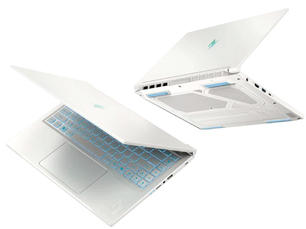 NB Acer 14.5" Nitro V14 ANV14-61 White (Ryzen 7 8845HS 16Gb 1Tb) 14.5" WUXGA (1920x1200) 120Hz Non-glare, AMD Ryzen 7 8845HS (8x Core, 3.8GHz - 5.1GHz, 16Mb), 16Gb (2x 8Gb) DDR5, 1Tb PCIE, GeForce RTX 2050 4Gb, HDMI, 802.11ax, Bluetooth, 1x USB4, 2x USB-A, Card Reader, HD Webcam, Linux, 4-cell 57Wh Battery, Illuminated Keyboard, 1.7kg, Pearl White - миниатюра 5
