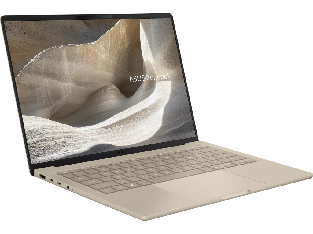 NB ASUS 14.0" Zenbook A14 OLED UX3407QA Beige (Sna, Snapdragon X X126100 16GB 512GB Win 11 140 Oled Wuxga 1920X1200 Glare Qualcomm Snapdragon X X126100 8X Core 30GHz 30MB Qualcomm Hexagon) - миниатюра 2