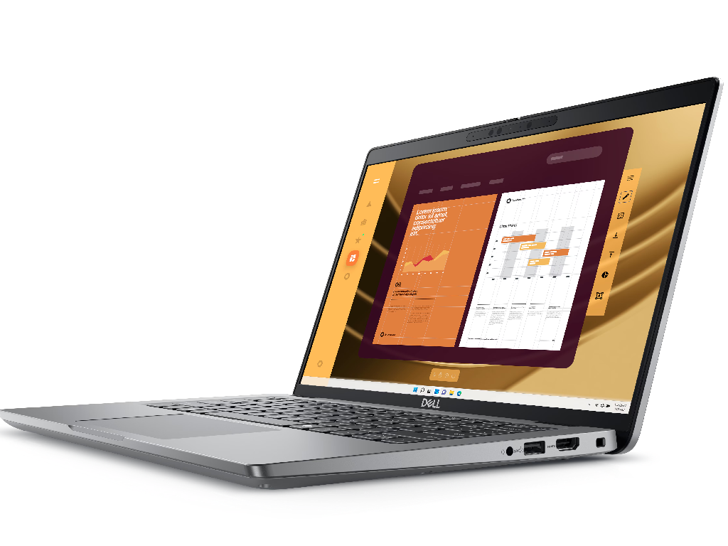 DELL Latitude 5450 Gray, 14.0'' FHD IPS AG 25 250 Nits Intel Core Ultra 5 135U 16GB 2X8GB DDR5 M2 512GB Pcie GEN4 Nvme Intel Iris Xe Graphics Intel WIFI6E 2X2 AX211BT52 RJ45 Backlit Kb Fp - миниатюра 3
