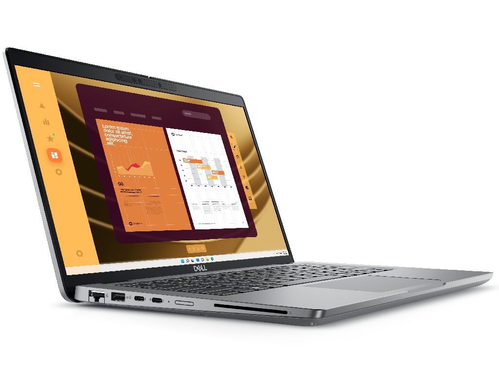 DELL Latitude 5450 Gray, 14.0'' FHD IPS AG 25 250 Nits Intel Core Ultra 5 135U 16GB 2X8GB DDR5 M2 512GB Pcie GEN4 Nvme Intel Iris Xe Graphics Intel WIFI6E 2X2 AX211BT52 RJ45 Backlit Kb Fp - миниатюра 2