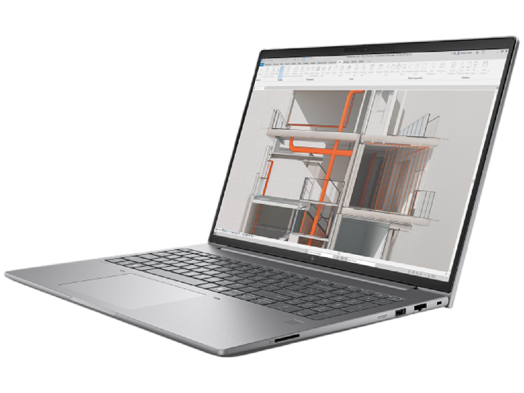 NB HP 16.0" ZBook X G1i 16 (Core Ultra 7 255H 32Gb 1Tb RTX Pro 500 6Gb Win 11) 16.0" IPS 2.5K (2560x1600) Non-glare, Intel Core Ultra 7 255H (16x Core, 6x 5.1GHz, 8x 4.4GHz, 2x 2.5GHz, 24Mb), 32Gb (2x 16Gb) DDR5-5600, 1Tb PCIE, RTX Pro 500 6Gb, HDMI, Gbit Ethernet, 802.11be, 2x TB4, 2x USB-A, Card Reader, IR 5MP Webcam, Fingerprint, Windows 11 Pro, 83Wh Battery, Illuminated Keyboard, 2.04kg, Meteor Silver - миниатюра 4