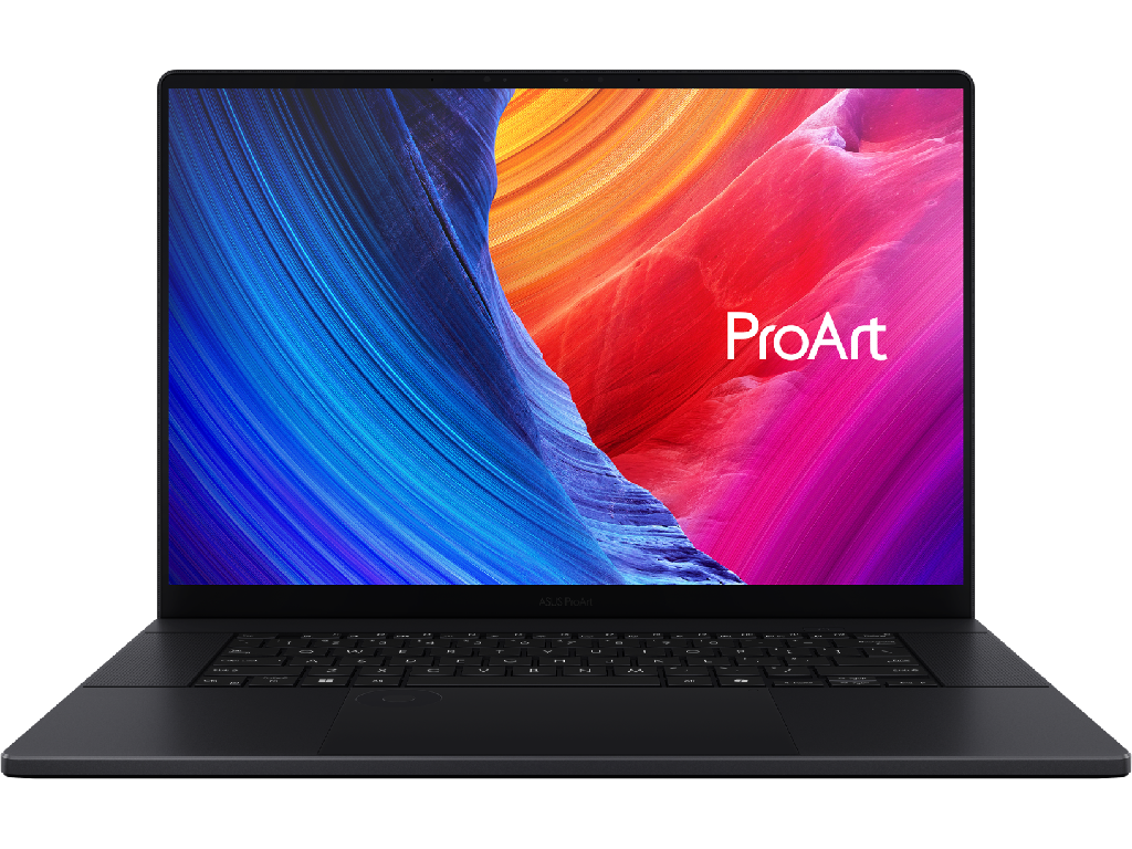 NB ASUS 16.0" ProArt P16 H7606WR Black (Ryzen AI 9 HX 370 32Gb 2Tb 5070 Ti 12Gb Win 11) 16.0" OLED 4K (3840x2400) Touch Non-glare, AMD Ryzen AI 9 HX 370 (12x Core, 2.0GHz - 5.1GHz, 36Mb), 32Gb (Onboard) LPDDR5X, 2Tb, GeForce RTX 5070 Ti 12Gb, HDMI, 802.11be, 1x USB4, 1x USB-C, 2x USB-A, Card Reader, IR FHD Webcam, Windows 11 Pro, 90Wh Battery, Illuminated Keyboard, 1.95kg, Nano Black, Backpack