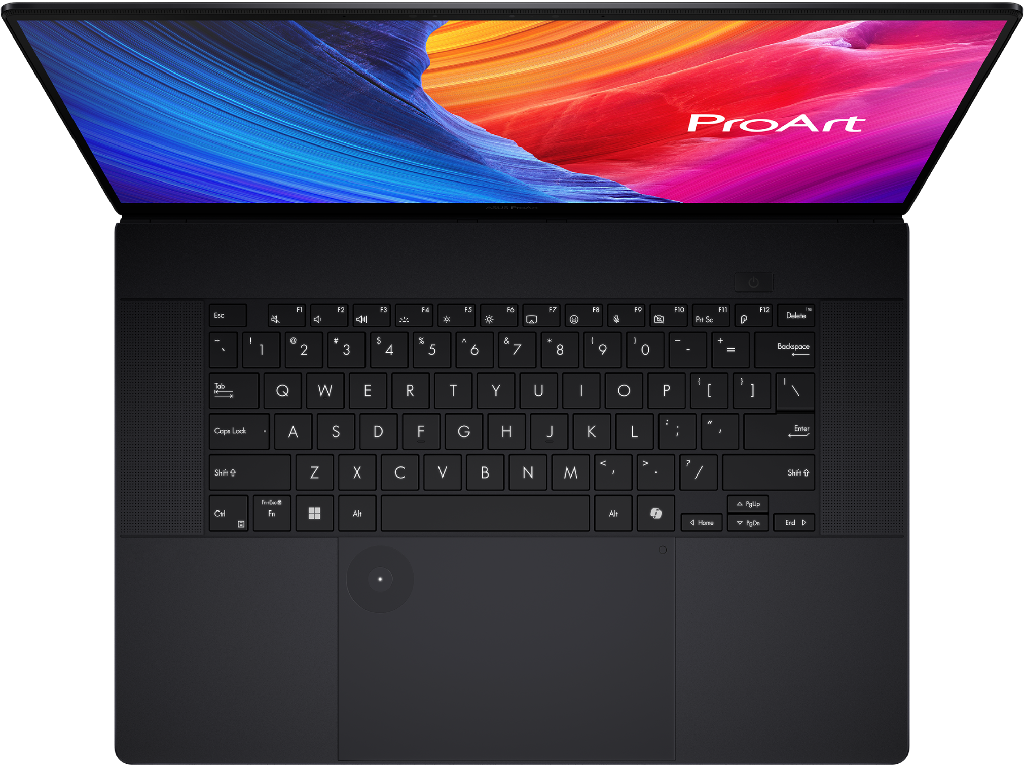 NB ASUS 16.0" ProArt P16 H7606WR Black (Ryzen AI 9 HX 370 32Gb 2Tb 5070 Ti 12Gb Win 11) 16.0" OLED 4K (3840x2400) Touch Non-glare, AMD Ryzen AI 9 HX 370 (12x Core, 2.0GHz - 5.1GHz, 36Mb), 32Gb (Onboard) LPDDR5X, 2Tb, GeForce RTX 5070 Ti 12Gb, HDMI, 802.11be, 1x USB4, 1x USB-C, 2x USB-A, Card Reader, IR FHD Webcam, Windows 11 Pro, 90Wh Battery, Illuminated Keyboard, 1.95kg, Nano Black, Backpack - миниатюра 3