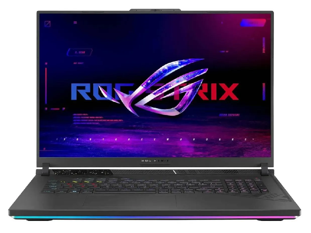 NB ASUS 18.0" ROG Strix G18 G814FP Gray (Ryzen 9 9955HX 32Gb 1Tb 5070 8Gb) 18.0" 2.5K (2560x1600) 240Hz Non-glare, AMD Ryzen 9 9955HX (16x Core, 2.5GHz - 5.4GHz, 64Mb), 32Gb (2x 16Gb) DDR5-5600, 1Tb PCIE, GeForce RTX 5070 8Gb, HDMI, Gbit Ethernet, 802.11ax, 2x USB4, 2x USB-A, FHD Webcam, No OS, 90Wh Battery, Illuminated RGB Keyboard, 3.0kg, Eclipse Gray