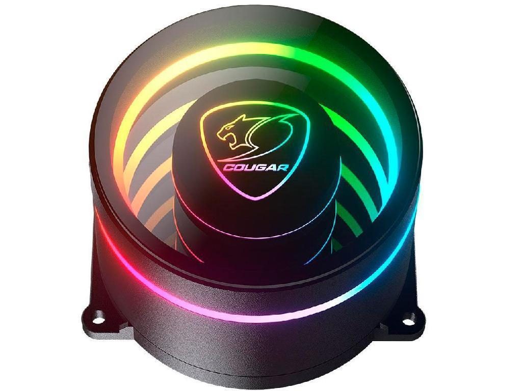 AIO Liquid Cooling Cougar "Poseidon Elite ARGB 240" (%3F33.5 dB(A), 62.53 CFM,2x120mm,ARGB,1850g) Black https//cougargaming.com/products/cooling/poseidon-elite-argb/ - миниатюра 3