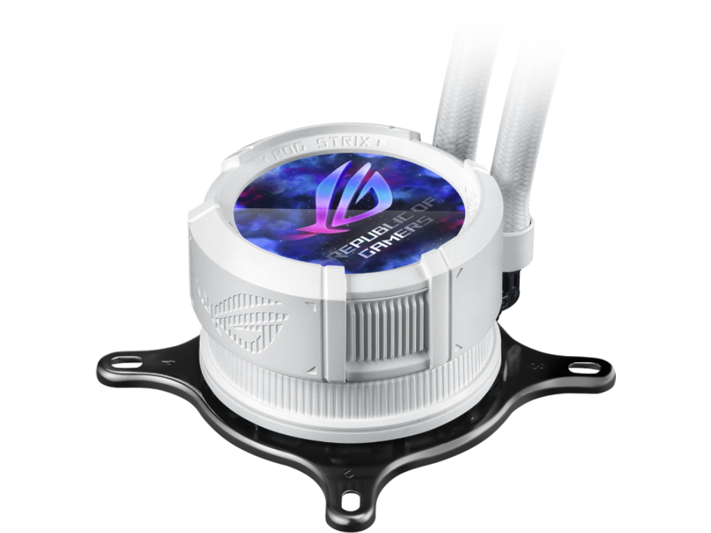 ASUS ROG STRIX LC III 360 ARGB LCD White All-In-One CPU Liquid Cooler with LCD Display, Intel LGA 1851 - миниатюра 4