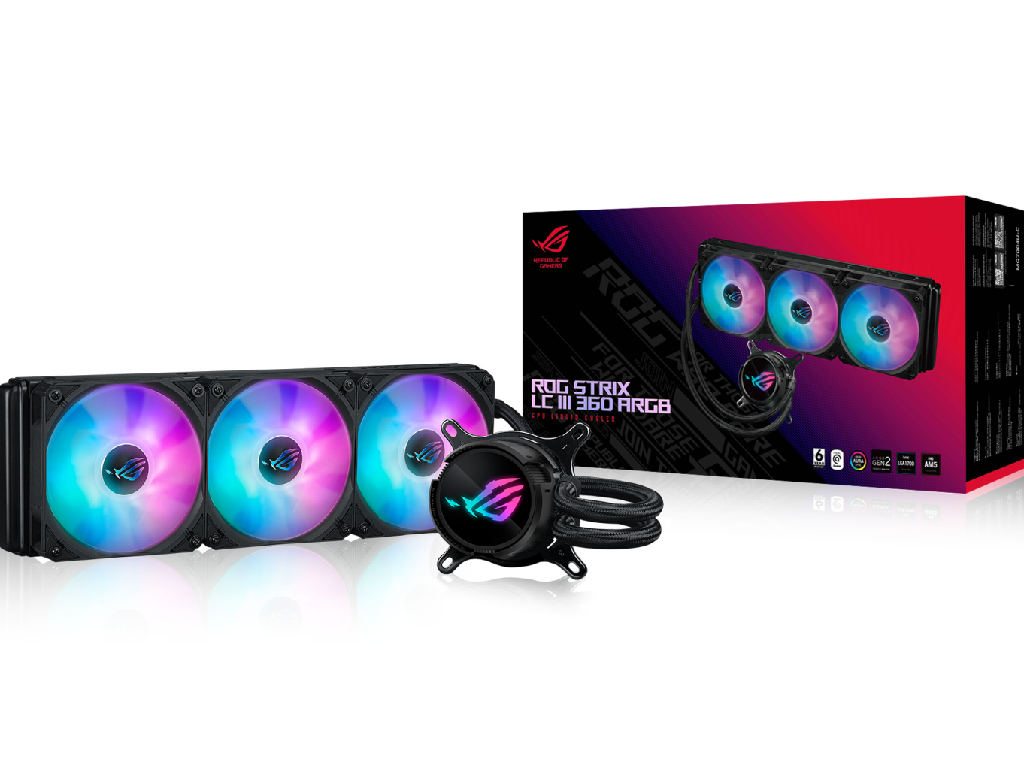 ASUS ROG STRIX LC III 360 ARGB LCD All-In-One CPU Liquid Cooler with LCD Display, Intel LGA 1851 - миниатюра 5