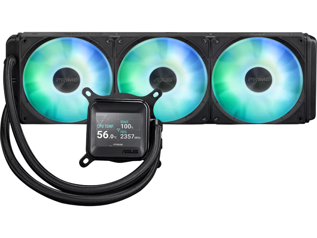 AIO Liquid Cooling Asus "PRIME LC 360 ARGB LCD&quo 365DBA 3X120MM Argb 8003600RPM 7722CFM Dimensiune Ventilatoare 120 Mm Numarul De Ventilatoare Incluse 3 Efecte De Iluminare Tip Led Argb Vit