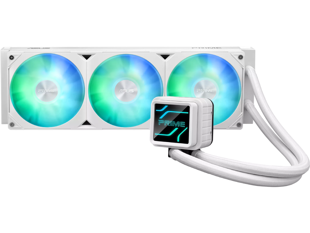 AIO Liquid Cooling Asus "PRIME LC 360 ARGB WHT&quo 34DBA 3X120MM Argb 6002200RPM 757CFM Dimensiune Ventilatoare 120 Mm Numarul De Ventilatoare Incluse 3 Efecte De Iluminare Tip Led Argb Viteza