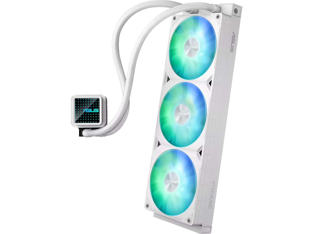AIO Liquid Cooling Asus "PRIME LC 360 ARGB WHT&quo 34DBA 3X120MM Argb 6002200RPM 757CFM Dimensiune Ventilatoare 120 Mm Numarul De Ventilatoare Incluse 3 Efecte De Iluminare Tip Led Argb Viteza - миниатюра 6