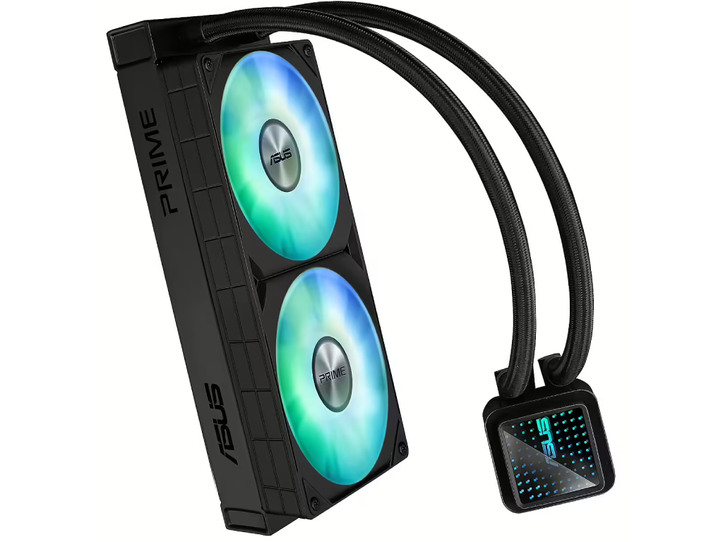 AIO Liquid Cooling Asus "PRIME LC 240 ARGB" ( 34dBA, 2x120mm, ARGB, 600-2200RPM, 75,7CFM) Dimensiune ventilatoare 120 mm Numarul de ventilatoare incluse 2 Efecte de iluminare / tip LED ARGB Viteza maxima a ventilatorului 2200 rpm Nivel zgomot 34 dBA - миниатюра 3