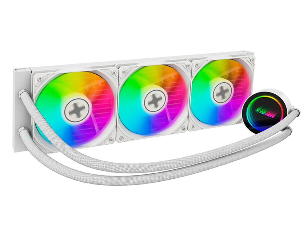 XILENCE Liquid Cooler (XC998) "LiQuRizer LQ360G.W. LQ360GWARGB Performance A Socket Intel Lga 1851170011511150115511561200 Amd AM4 AM5 Up To 350W 3X Argb Pwm 120MM Fdb Fans Pwm Fans 9001850R