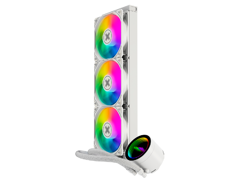 XILENCE Liquid Cooler (XC998) "LiQuRizer LQ360G.W. LQ360GWARGB Performance A Socket Intel Lga 1851170011511150115511561200 Amd AM4 AM5 Up To 350W 3X Argb Pwm 120MM Fdb Fans Pwm Fans 9001850R - миниатюра 2