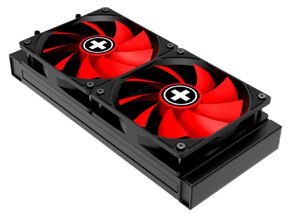 XILENCE Liquid Cooler (XC975) "LiQuRizer 240" Performance A+ Socket LGA 2066/2011/1200/1151/1150/1155/1156/1366 TR4/AM4/FM2+/FM2/FM1/AM3+/AM3/AM2+/AM2, up to 300W, 2x TF120 Red Fan 120x120x25mm, PWM fans 700-1800rpm, 18.0-32.2 dBA, 70CFM, pump 2100±10% rpm, 25dBA, 3 pin, LED lit Pump Head, Black - миниатюра 3