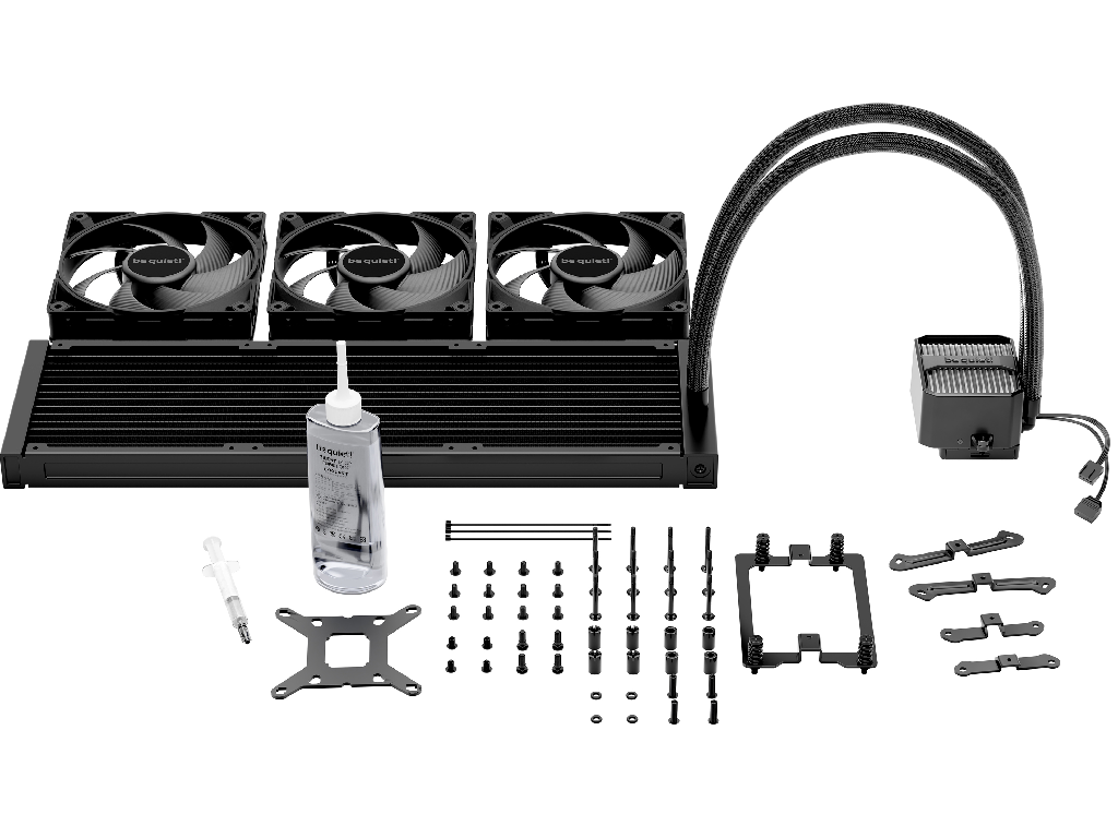 AIO Liquid Cooling be quiet! "Silent Loop 3 420mm& 198343DB 3X140MM Pwm 1900RPM 784 Cfm PUMP3500RPM Argb 2010G Model Silent Loop 3 420MM Color Option Black Dimensions Radiator Incl F - миниатюра 4