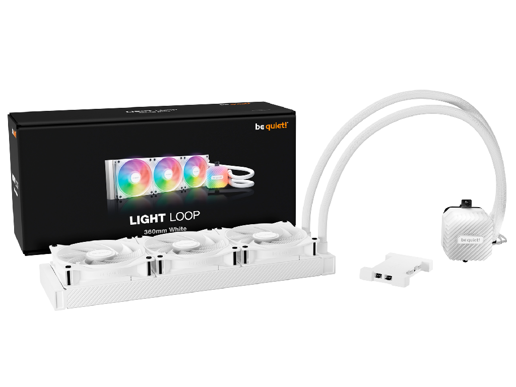 AIO Liquid Cooling be quiet! "Light Loop 360mm WH& 1724368DB 3X120MM Argb Fans Pwm 2100RPM Argb Block Argbpwmhub 1480G Intel 1700 1200 1150 1151 1155 Amd AM5 AM4 General - миниатюра 5