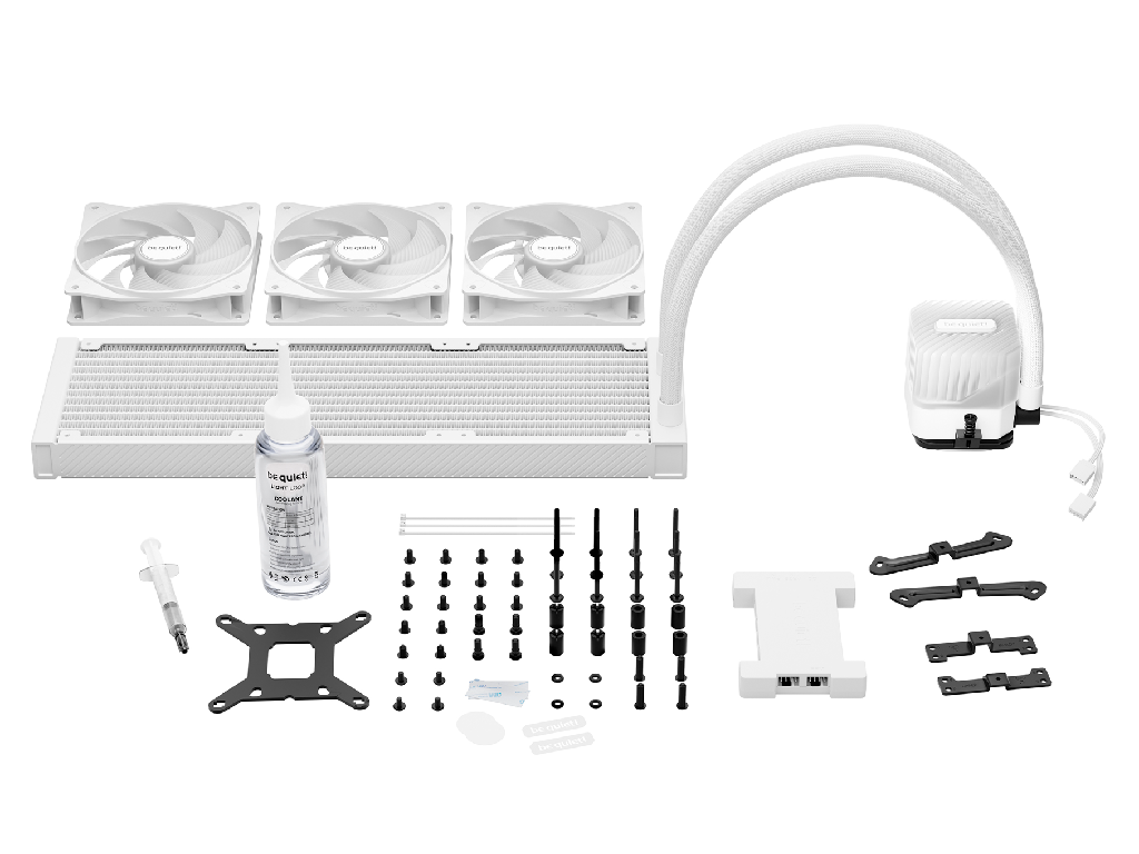 AIO Liquid Cooling be quiet! "Light Loop 360mm WH& 1724368DB 3X120MM Argb Fans Pwm 2100RPM Argb Block Argbpwmhub 1480G Intel 1700 1200 1150 1151 1155 Amd AM5 AM4 General - миниатюра 6