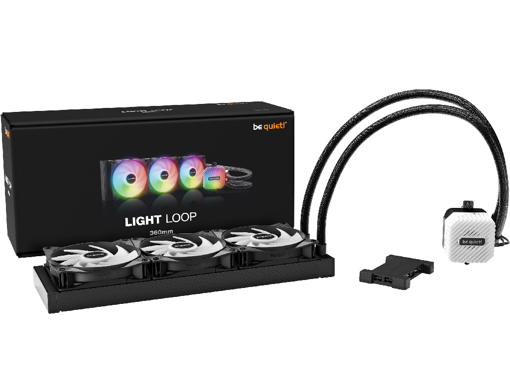 AIO Liquid Cooling be quiet! "Light Loop 360mm&quo 1724368DB 3X120MM Argb Fans Pwm 2100RPM Argb Block Argbpwmhub 1480G Intel 1700 1200 1150 1151 1155AMD AM5 AM4 General Dat - миниатюра 5