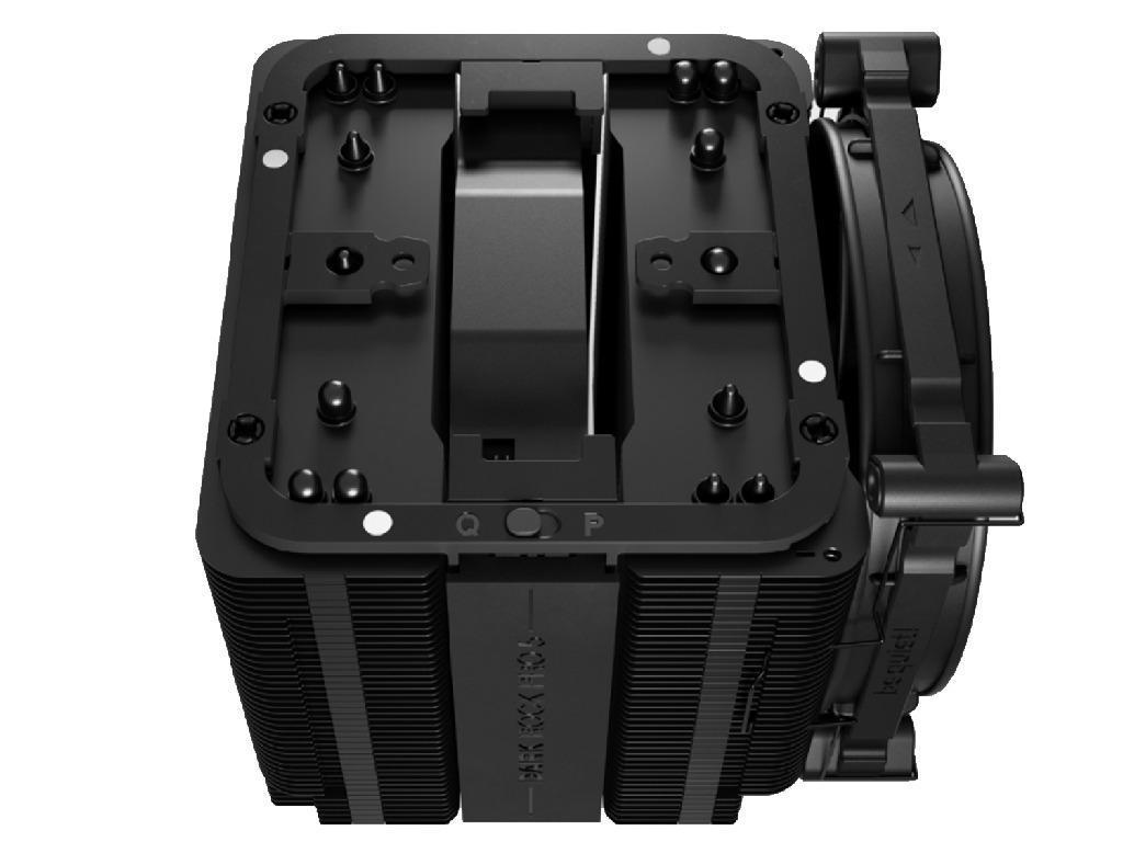 AC be quiet! "Dark Rock Pro 5" (8.9-23,3dBA, 1500/1700RPM, 2x135/120mm, PWM, 270W, 7x6mm, 1290g.) . PN BK036 Модель Dark Rock Pro 5 TDP (Ватт) 270 Варианты цвета Black Общие размеры без креплен - миниатюра 4