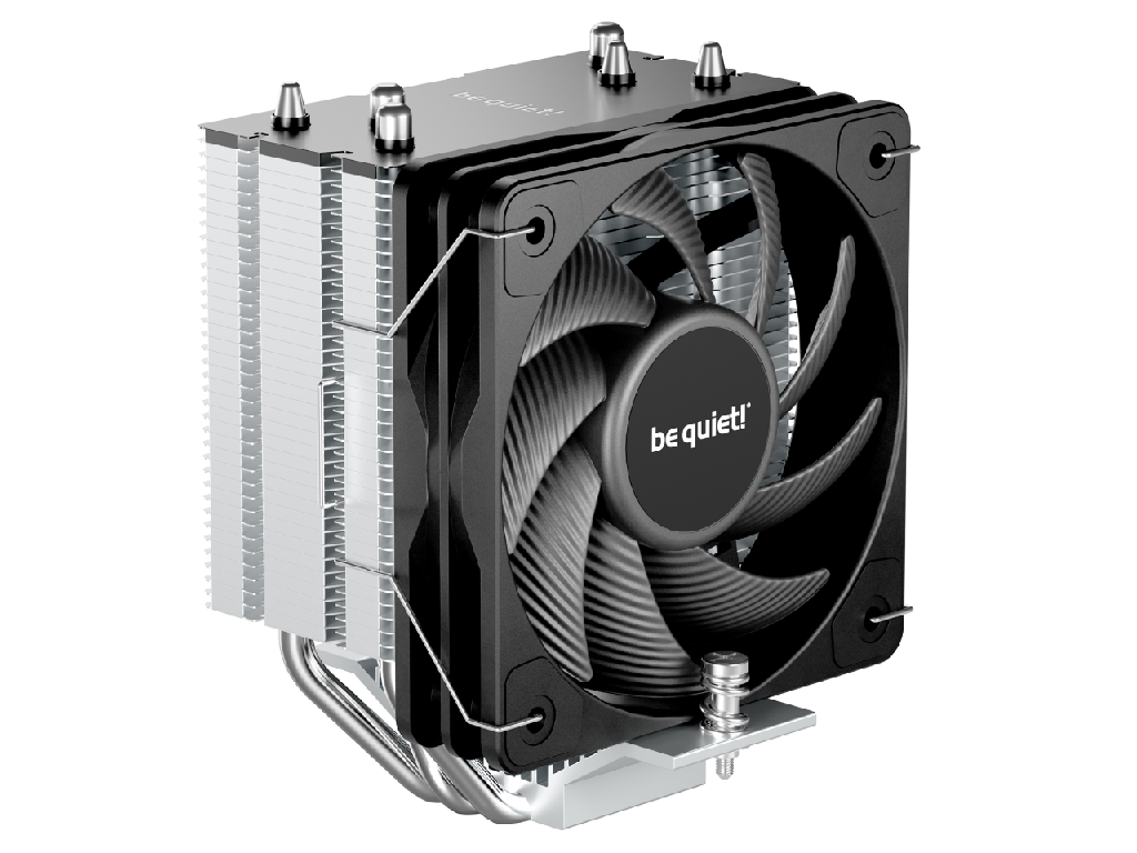 AC be quiet! "Pure Rock Slim 3" (12.4-24.8dBA, 1700RPM, 100mm, PWM, 130W, 3x6mm, 619g.) Silver