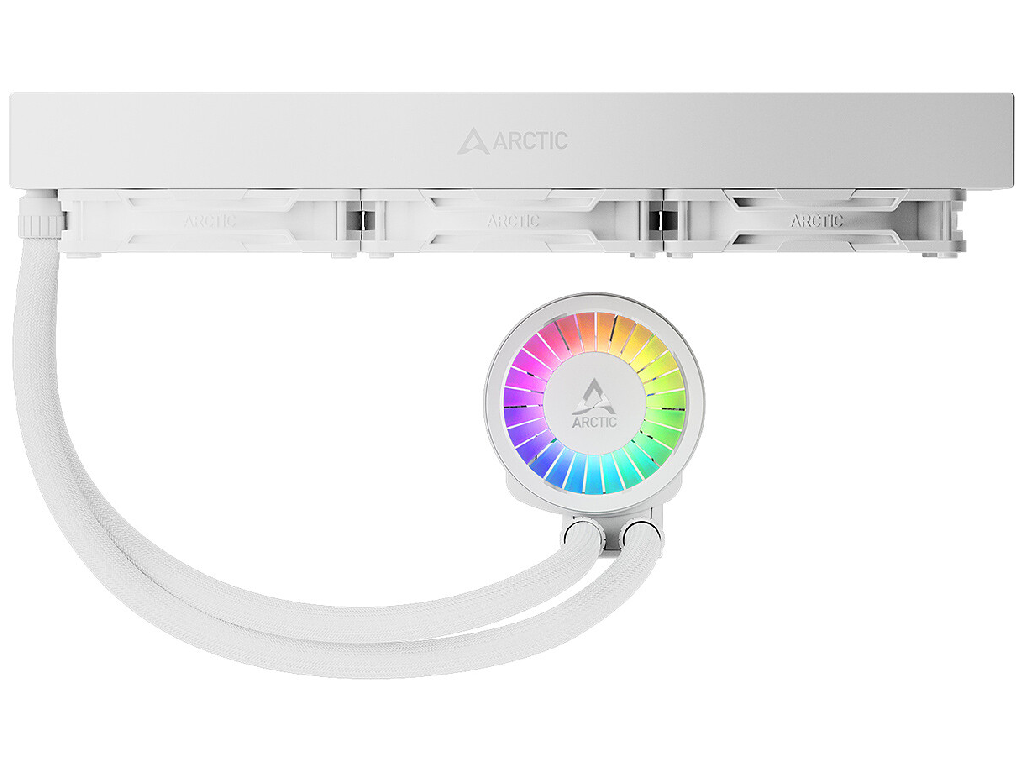 Arctic Liquid Freezer III Pro 360 A-RGB White Multi Compatible All-In-One CPU Water Cooler, Intel 1851/1700 AMD AM5/AM4, VRM Fan A-RGB 400–2500rpm, Pump 800–2800rpm, 3x120mm P12 Pro A-RGB Fan 600–3000rpm, Airflow 77 cfm/131 m3/h, FDB, ACFRE00188A - миниатюра 3