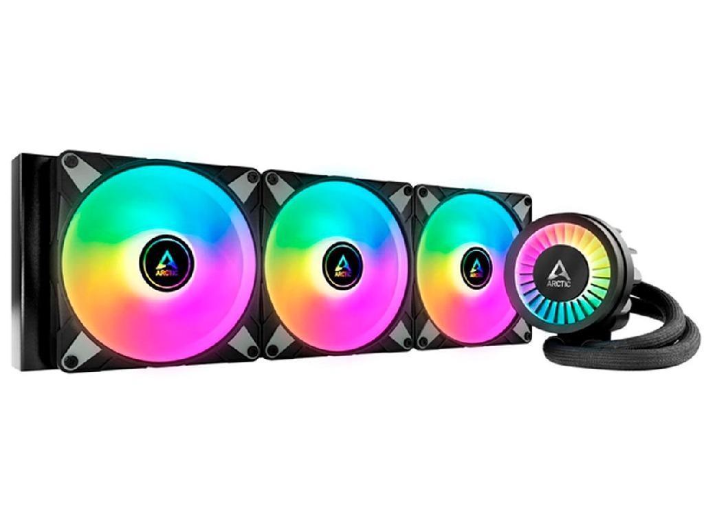 Arctic Liquid Freezer III 420 A-RGB Multi Compatible All-In-One CPU Water Cooler, Intel 1851/1700/1200,115X,2011 AMD AM5/AM4, VRM Fan A-RGB 400–2500rpm, Pump 800–2800rpm, 3x140mm A-RGB Fan 200–1900rpm, Airflow 69.90 cfm/117.06 m3/h, FDB, ACFRE00145A