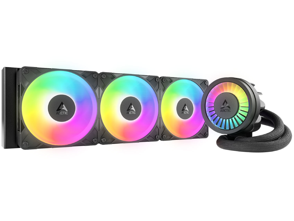 Arctic Liquid Freezer III Pro 360 A-RGB Multi Compatible All-In-One CPU Water Cooler, Intel 1851/1700 AMD AM5/AM4, VRM Fan A-RGB 400–2500rpm, Pump 800–2800rpm, 3x120mm P12 Pro A-RGB Fan 600–3000rpm, Airflow 77 cfm/131 m3/h, FDB, ACFRE00184A