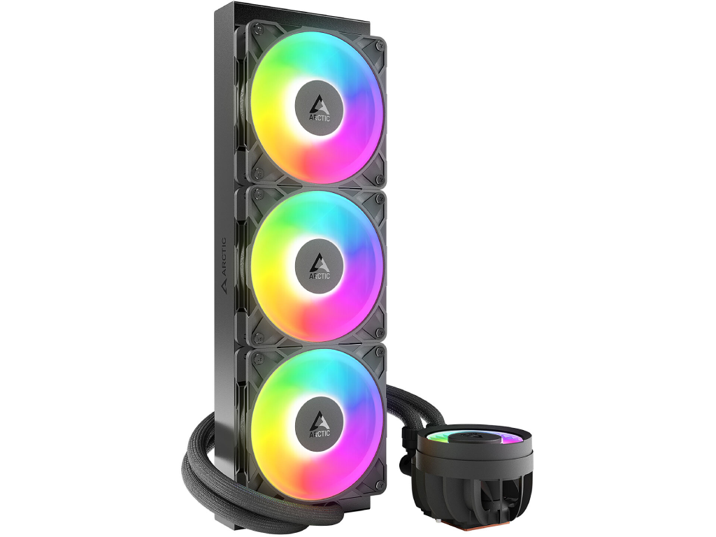 Arctic Liquid Freezer III Pro 360 A-RGB Multi Compatible All-In-One CPU Water Cooler, Intel 1851/1700 AMD AM5/AM4, VRM Fan A-RGB 400–2500rpm, Pump 800–2800rpm, 3x120mm P12 Pro A-RGB Fan 600–3000rpm, Airflow 77 cfm/131 m3/h, FDB, ACFRE00184A - миниатюра 2