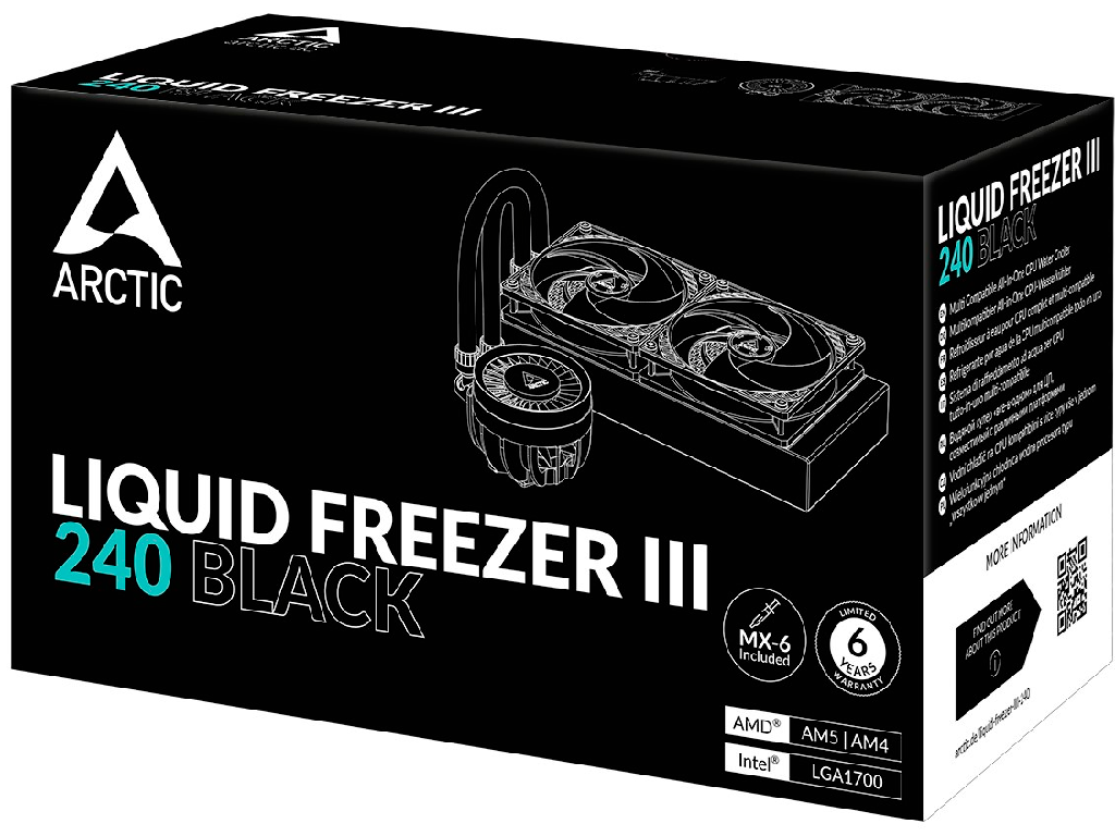 Arctic Liquid Freezer III 240 Multi Compatible All-In-One CPU Water Co - миниатюра 6