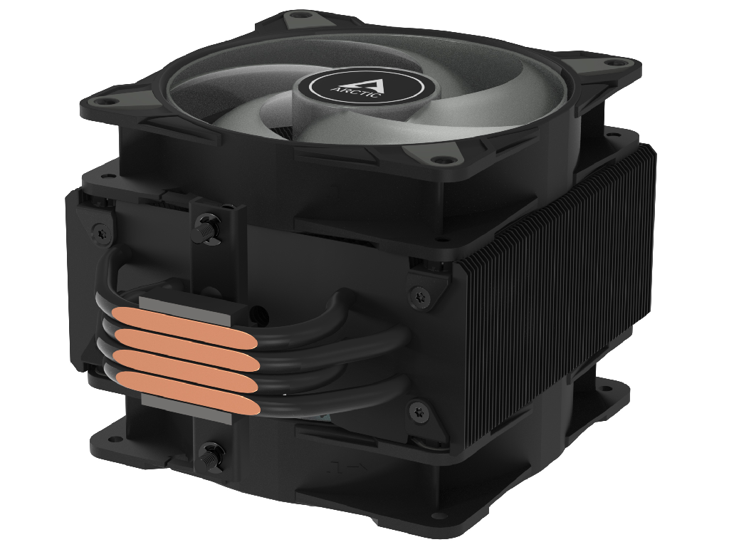 Cooler Arctic Freezer 36 A-RGB (Black) for AMD Intel, Intel LGA1851/LGA1700, AMD AM4/AM5, 2 x FAN P12 PWM PST A-RGB 120mm, 200-2000rpm PWM, Fluid Dynamic Bearing, ACFRE00124A - миниатюра 5