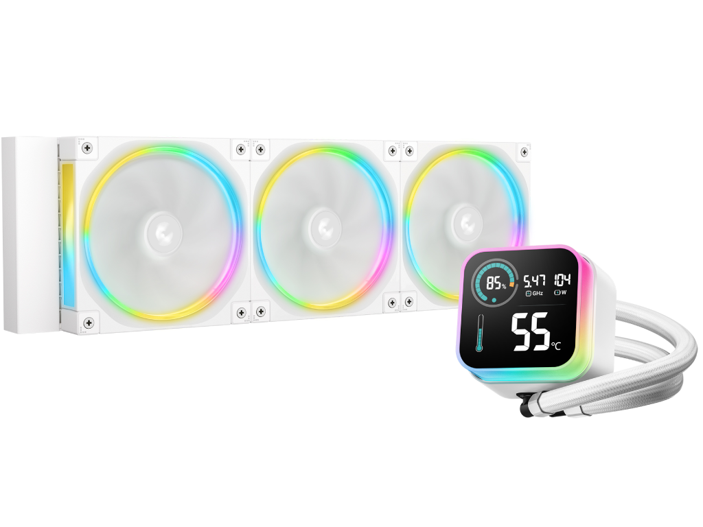 AIO Liquid Cooling Deepcool "LQ360 ULTRA WH ARGB&q 32DBA 5002150RPM 55CFM 3X120MM 3400 Rpm Argb Led Digital Display 1900G White Dimensiune Ventilatoare 120 Mm Numarul De Ventilatoare Inclus