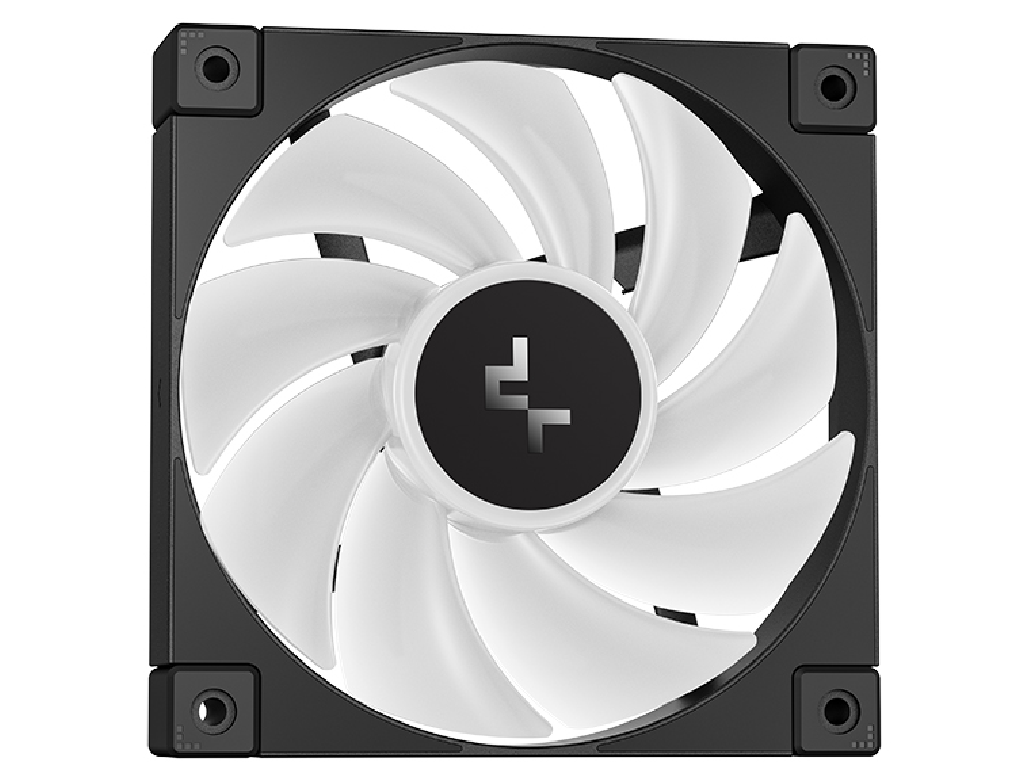 DEEPCOOL Liquid Cooler ”LQ240”, 240mm radiator, Anti-Leak Technology, LGA1851/1700/1200/115x AM5/AM4, up to 280W, 2x 120mm ARGB FD12 fans 600~2400rpm, 38.71dBA, 72.04CFM, 4-pin PWM, Hydro Bearing, 5 PRO Pump 3400rpm, Segment LCD Screen ERA, ARGB Halo on Rotatable magnetic pump head, Black - миниатюра 3