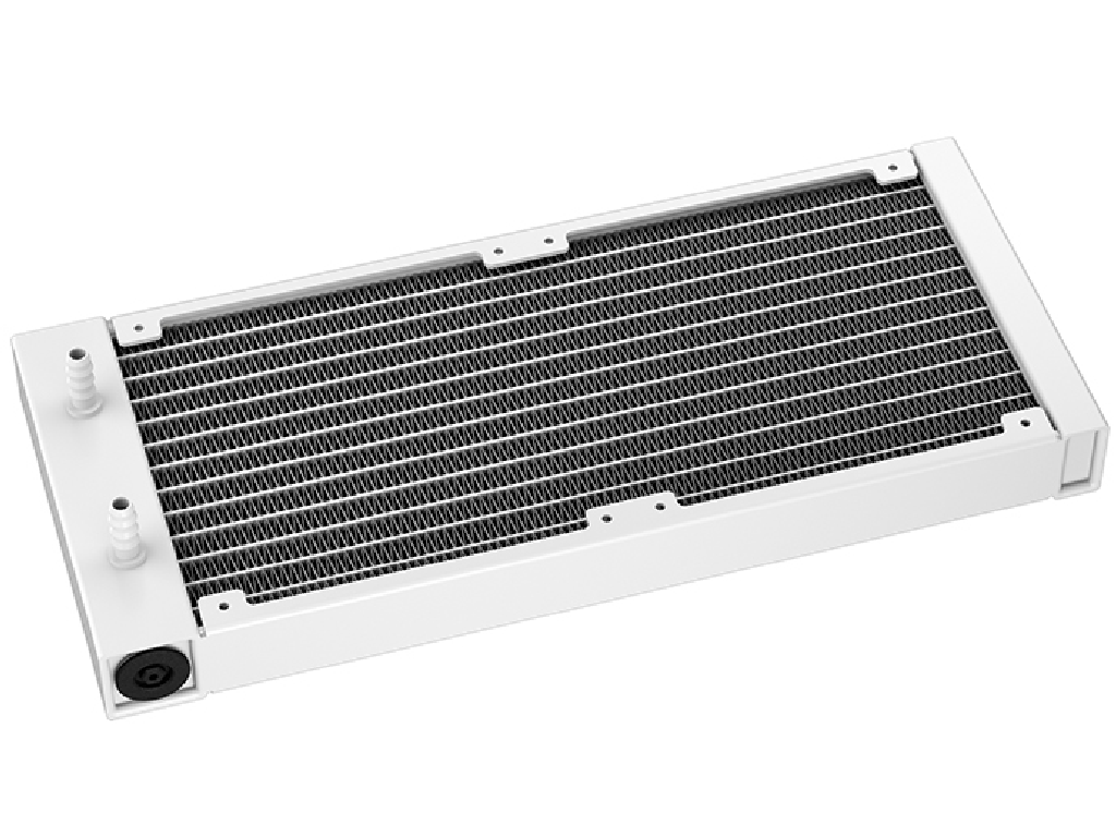 DEEPCOOL Liquid Cooler ”LQ240 WH”, 240mm radiator, Anti-Leak Technology, LGA1851/1700/1200/115x AM5/AM4, up to 250W, 2x 120mm ARGB FL12 fans 500~2150rpm, 32.dBA, 55CFM, 4-pin PWM, Fluid Dymanic Bearing, 5 PRO Pump 3400rpm, Segment LCD Screen ERA, ARGB Halo Rotatable magnetic pump head, White - миниатюра 4