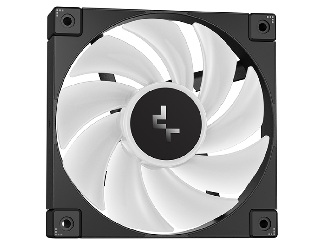 DEEPCOOL Liquid Cooler ”LP240”, 240mm radiator, Anti-Leak Technology, LGA1851/1700/1200/115x AM5/AM4, up to 280W, 2x 120mm ARGB FD12 fans 600~2400rpm, 38.71dBA, 72.04CFM, 4-pin PWM, Hydro Bearing, 5 PRO Pump 3400rpm, 3-phase, 6-slot, 4-pole motor, Dot-matrix Screen, Black - миниатюра 4