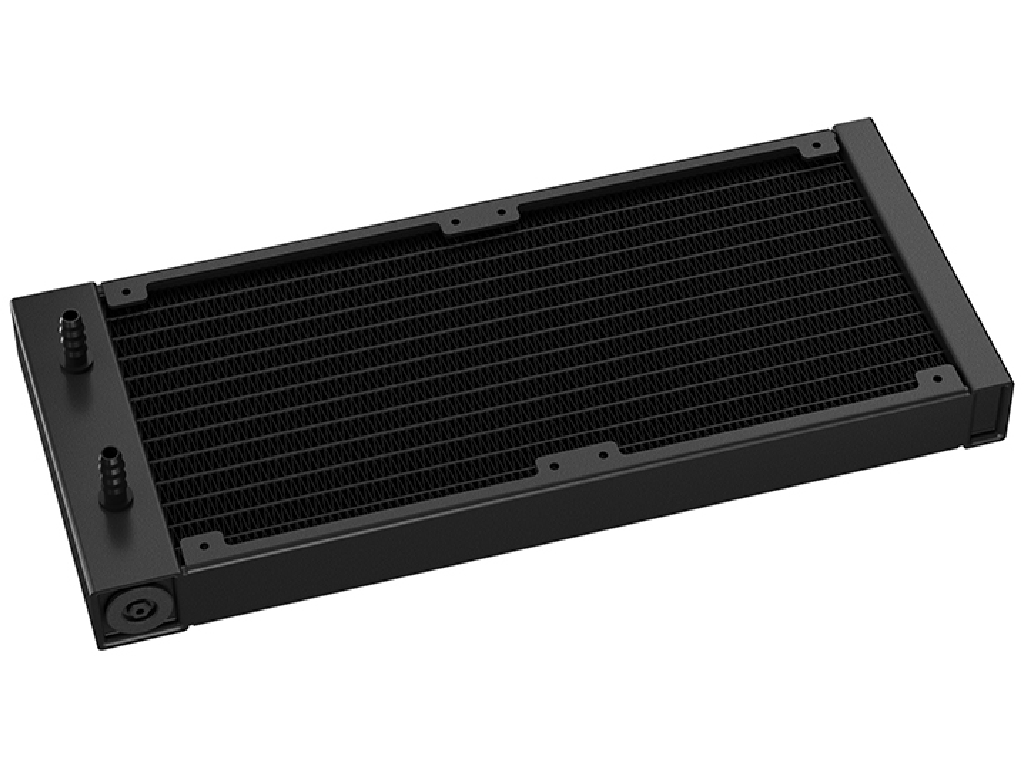 DEEPCOOL Liquid Cooler ”LP240”, 240mm radiator, Anti-Leak Technology, LGA1851/1700/1200/115x AM5/AM4, up to 280W, 2x 120mm ARGB FD12 fans 600~2400rpm, 38.71dBA, 72.04CFM, 4-pin PWM, Hydro Bearing, 5 PRO Pump 3400rpm, 3-phase, 6-slot, 4-pole motor, Dot-matrix Screen, Black - миниатюра 2