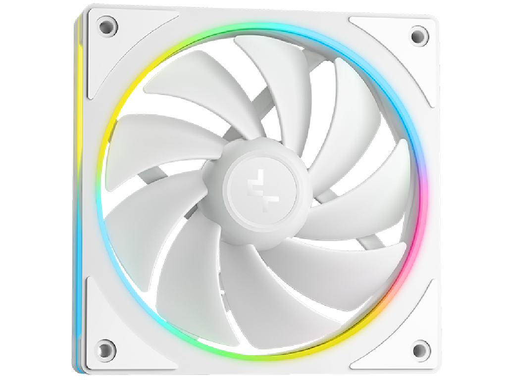 DEEPCOOL Liquid Cooler ”LM240 WH”, 240mm radiator, Anti-Leak Technology, Socket LGA1851/1700/1200/115x AM5/AM4, up to 250W, 2x120mm FL12 SE ARGB PWM fans, 2.4” IPS Screen, Fans 400~2400rpm, 36.07dBA, 66.23CFM, 4pin PWM, Pump 2500~3400rpm, 19.0 dBA, 4pin PWM, Fluid Dynamic Bearing, White - миниатюра 4