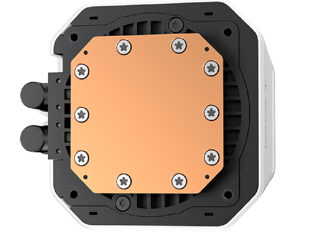 DEEPCOOL Liquid Cooler ”LM240 WH”, 240mm radiator, Anti-Leak Technology, Socket LGA1851/1700/1200/115x AM5/AM4, up to 250W, 2x120mm FL12 SE ARGB PWM fans, 2.4” IPS Screen, Fans 400~2400rpm, 36.07dBA, 66.23CFM, 4pin PWM, Pump 2500~3400rpm, 19.0 dBA, 4pin PWM, Fluid Dynamic Bearing, White - миниатюра 3