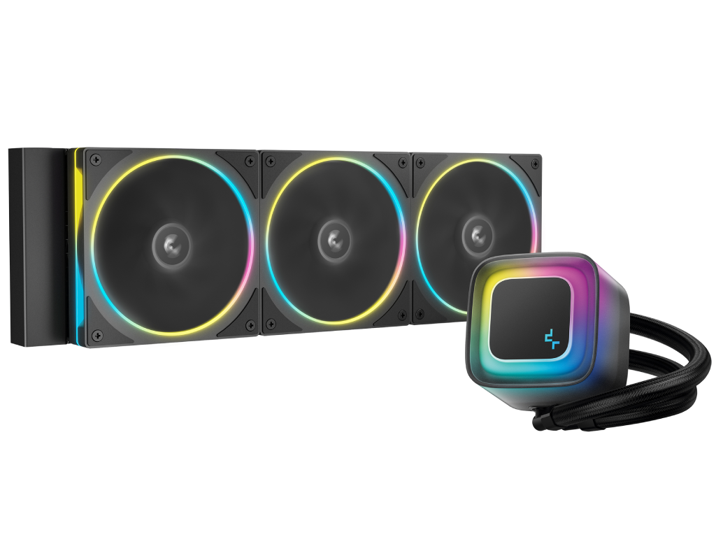 AIO Liquid Cooling Deepcool "LE360 PRO" ( 36., 3607DBA 4002400RPM 6623CFM 3X120MM 25003400RPM Argb 1817G Black Dimensiune Ventilatoare 120 Mm Numarul De Ventilatoare Incluse 3 Conector Pentru V)