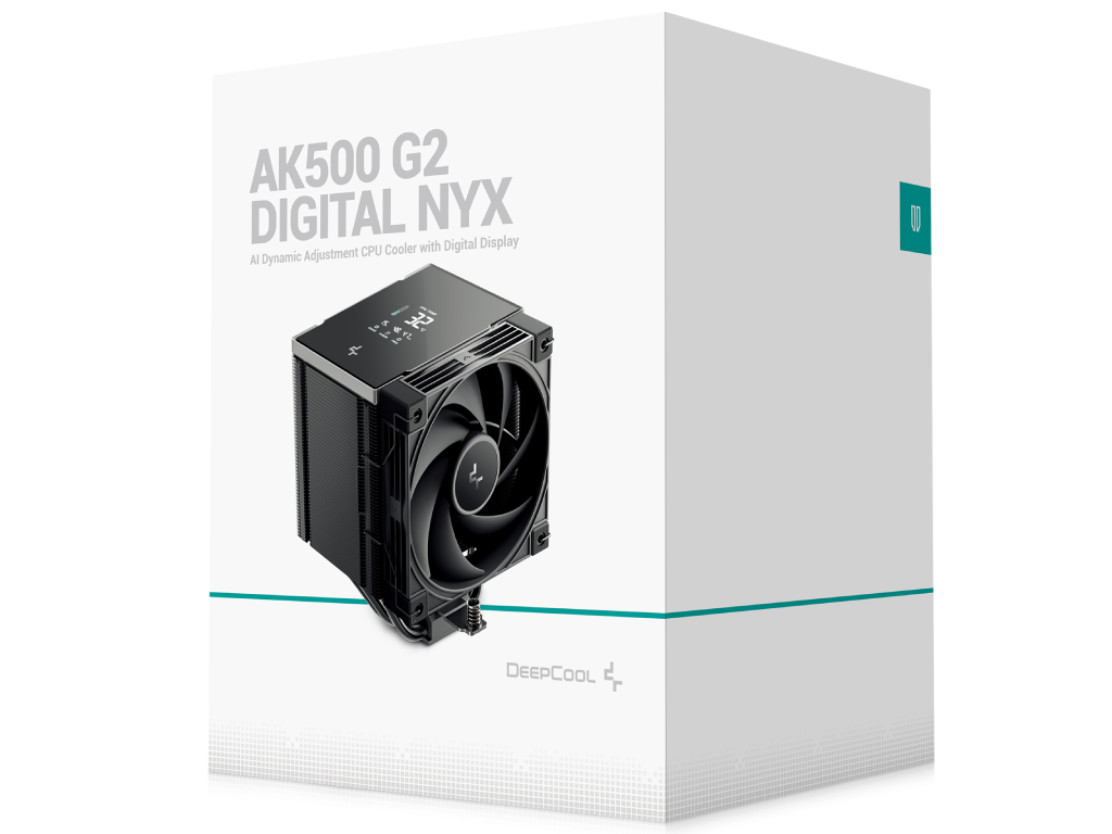 AC Deepcool "AK500 G2 DIGITAL NYX" (%3F31.45 dB, 2200RPM, 63.4 CFM, 120mm, 5x6mm, Display 29x39mm, 1362g.) - миниатюра 9