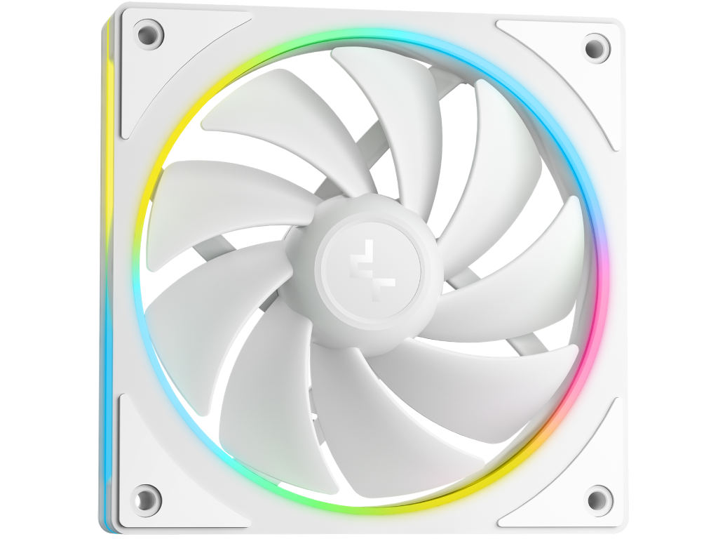 AIO Liquid Cooling Deepcool "LE240 PRO WH" ( 36.07dBA, 400-2400RPM, 66.23CFM, 2x120mm, 2500-3400 RPM, ARGB, 1347g.) White - миниатюра 4