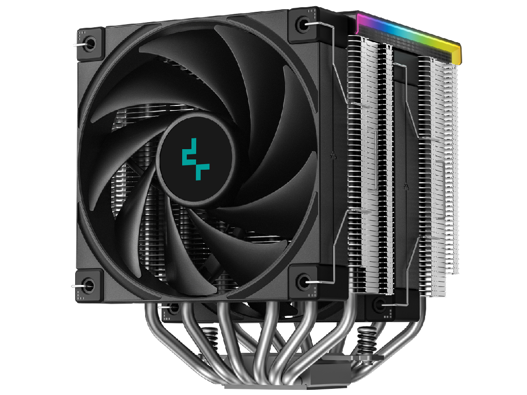 AC Deepcool "AK620 Digital SE" (%3F28 dB, 500-1850RPM, 68.99 CFM, 2x120mm, ARGB, 260W, 6/6mm, 1486g.) - миниатюра 2